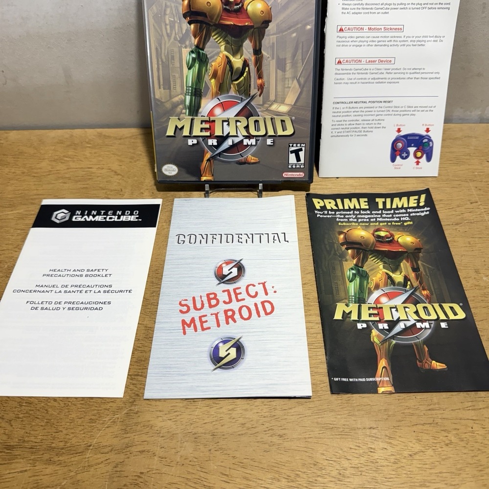 Metroid Prime (Nintendo GameCube, 2004) Complete CIB Tested - Picture 2 of 9